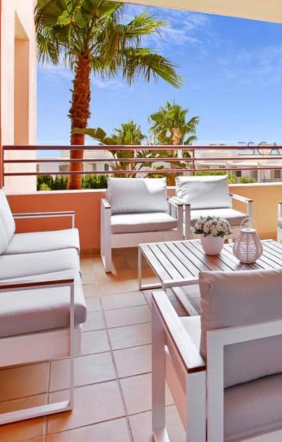 Estrella De Mar Zeezicht En Uitkijk Op Gibraltar 40M2 Terras Incl Zwembad Las Garzas Manilva Apartment Luaran gambar